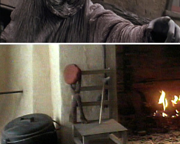 Scrooge asks the Ghost of Christmas Future to show him what he wants to see, but that troll shows him Tim Cratchitt's abandoned chair and crutch