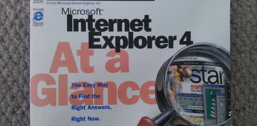 A copy of Internet Explorer 4 At A Glance