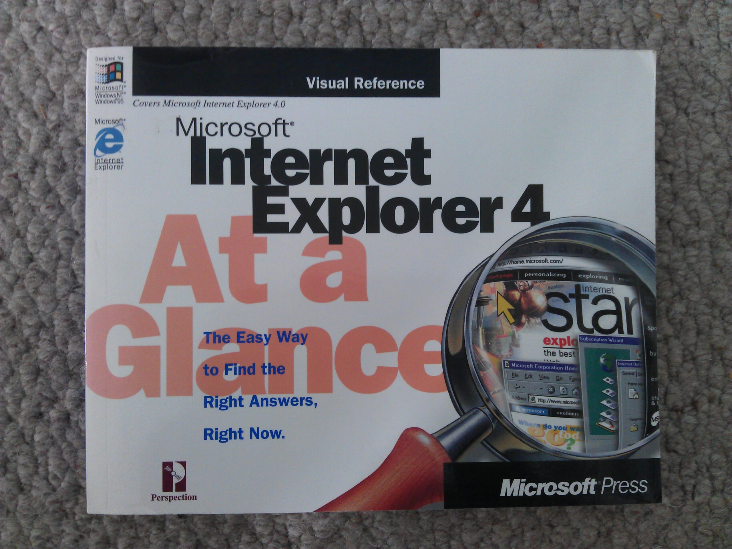 Full image of A copy of Internet Explorer 4 At A Glance