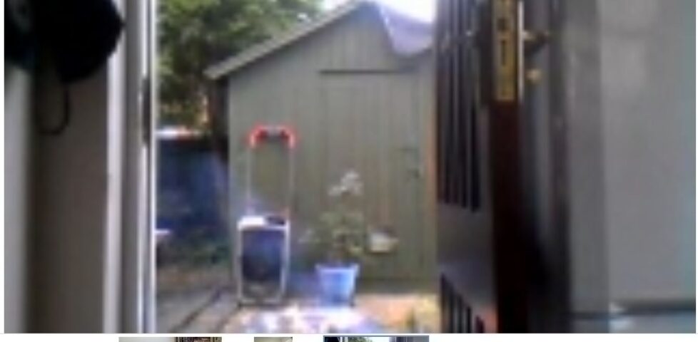 A Google+ Hangout with my family and I.