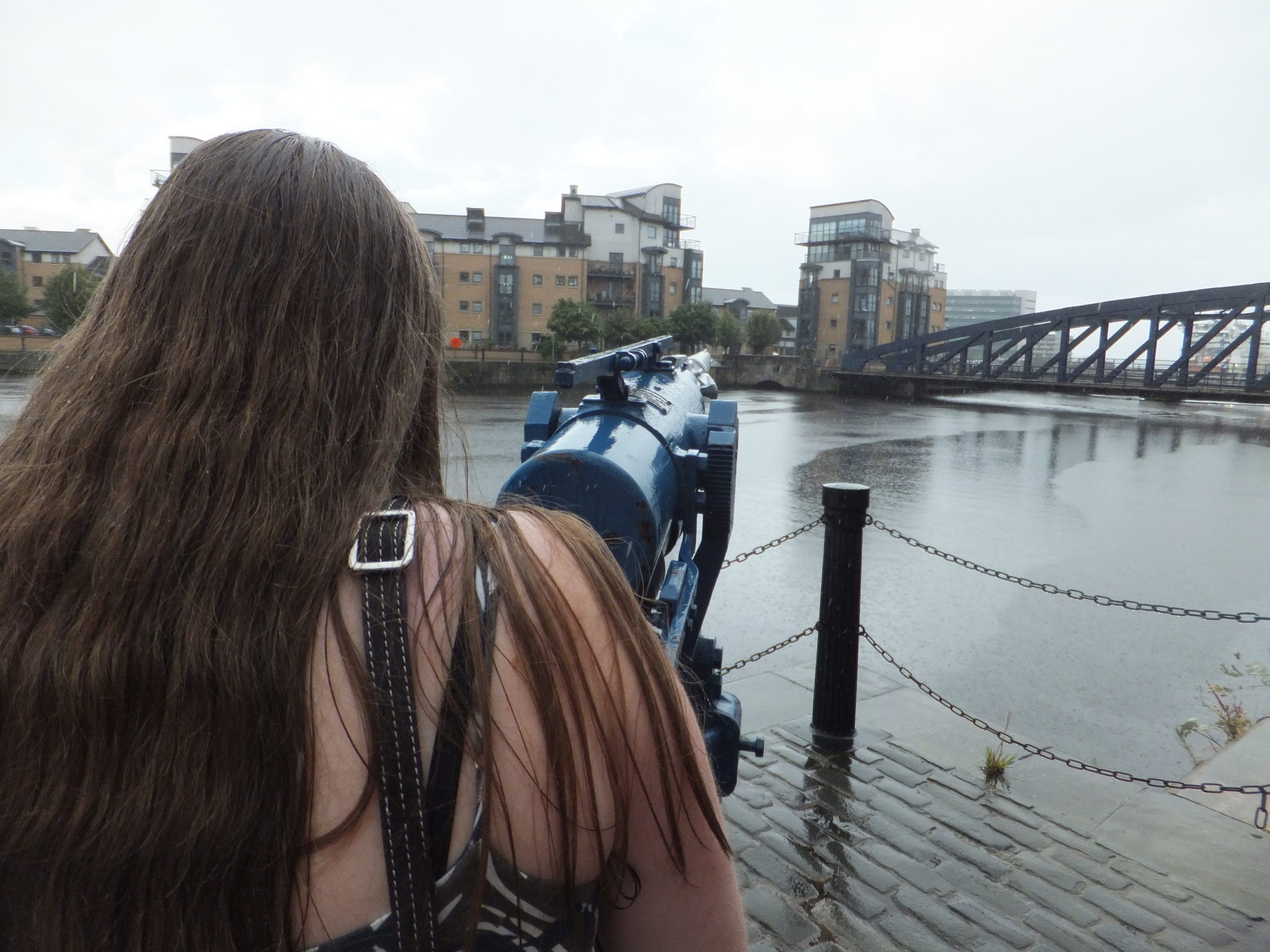 Full image of Ruth aims a harpoon.