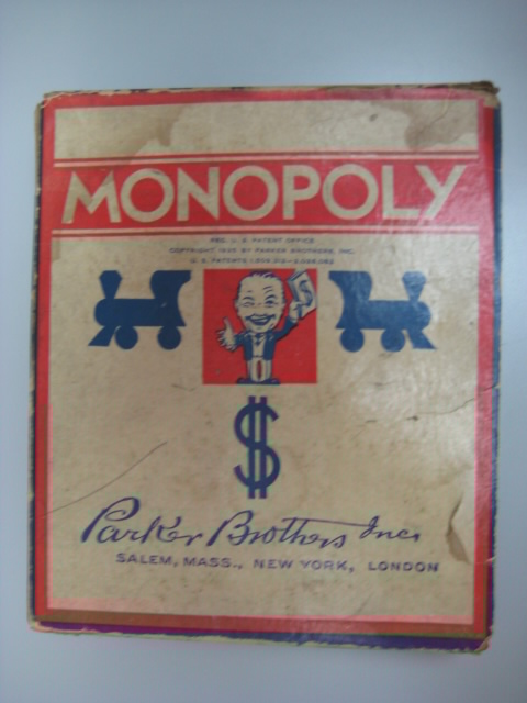 An early boxed copy of Monopoly.