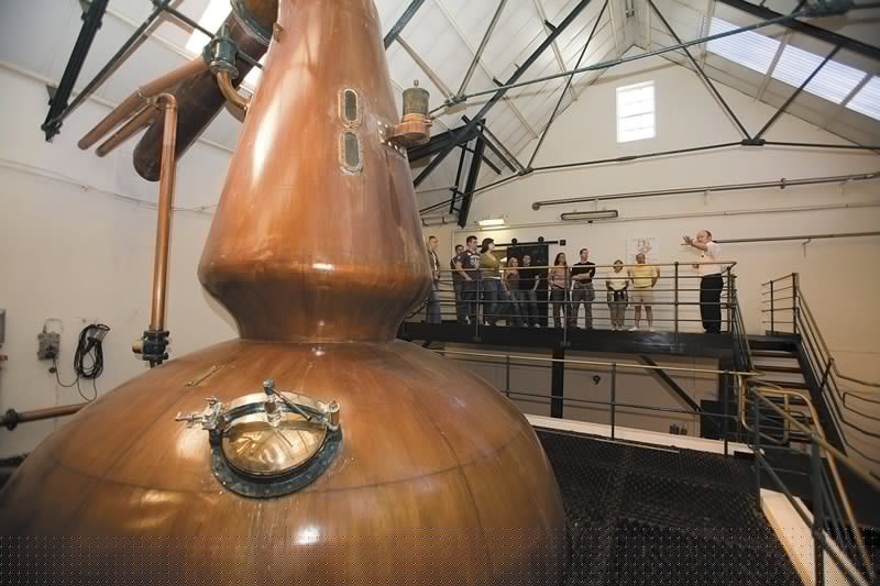 Full image of Still #1 at the Glenkinchie Distillery.