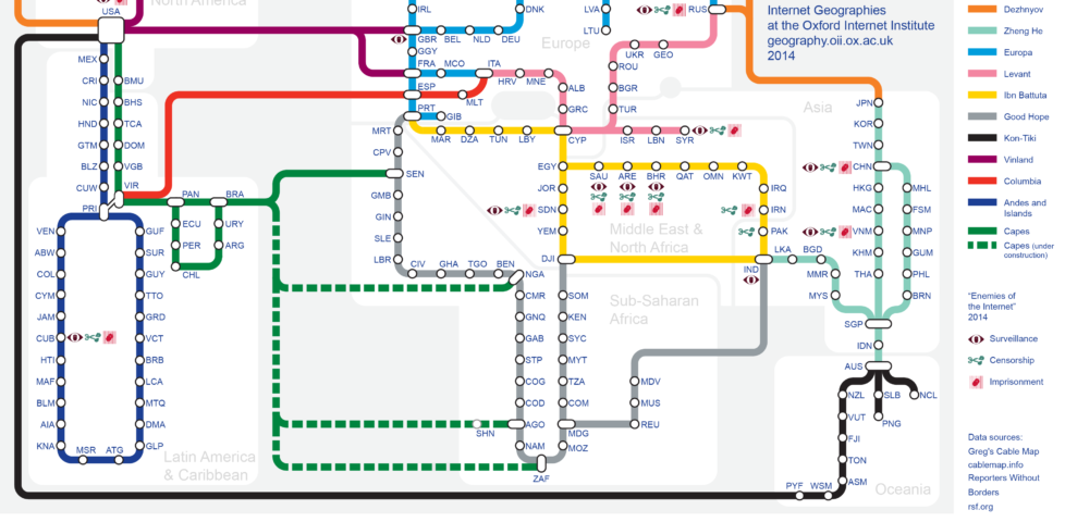 Internet "Tube map"