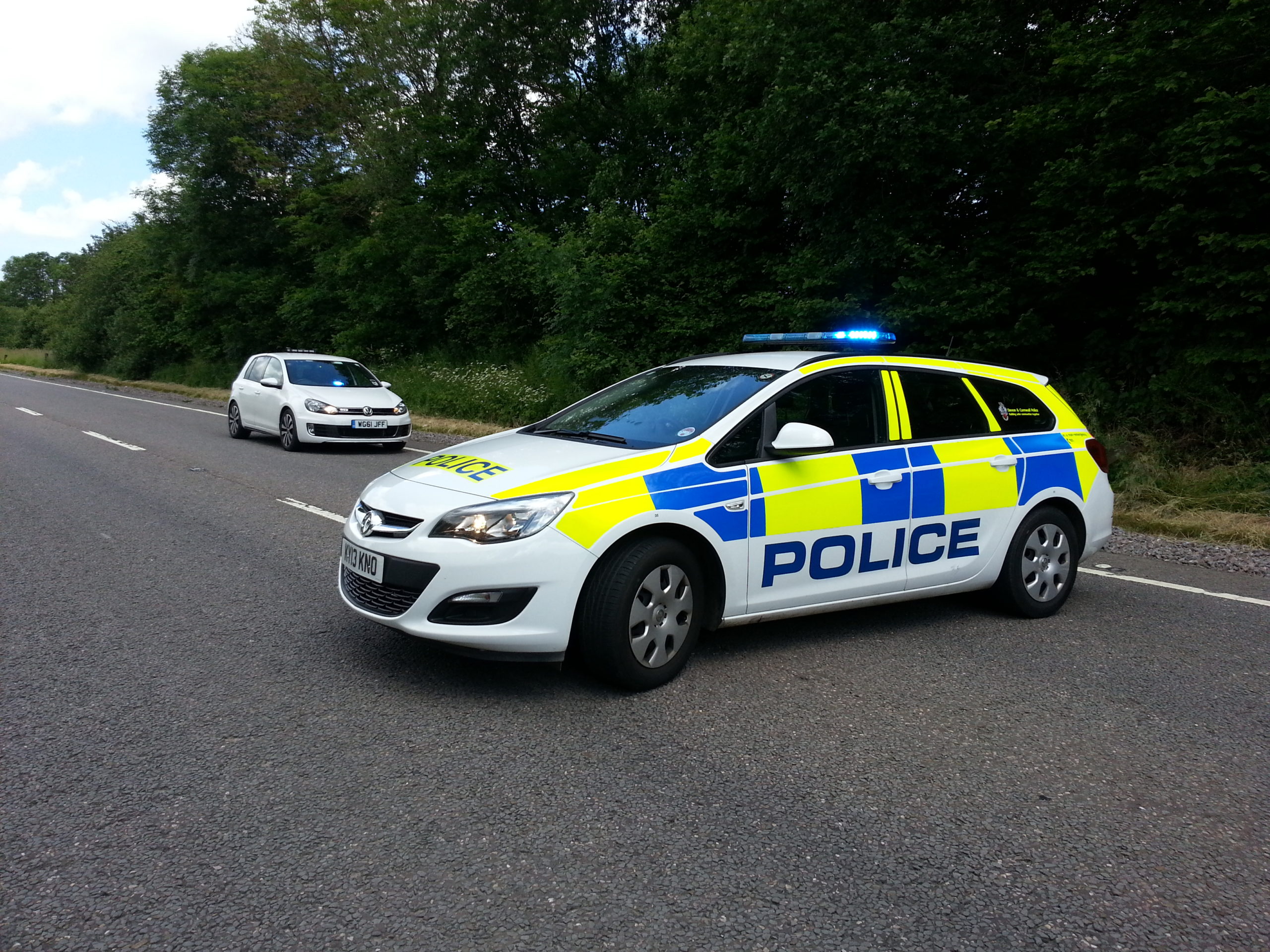 Full image of Police car in Devon