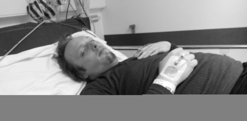 Dan, shortly before inpatient admission but already recovering from the worst parts of his hospital visit, last week.