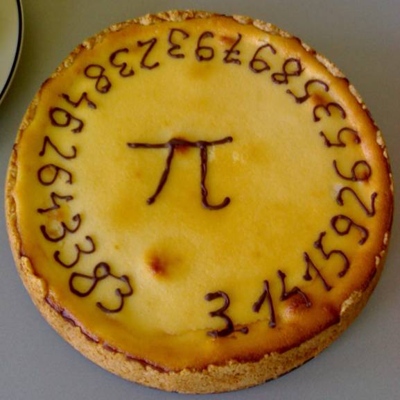 A "pi pie", from a Pi Day celebration.