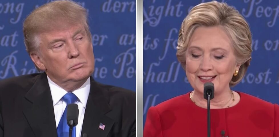 Trump and Clinton debate