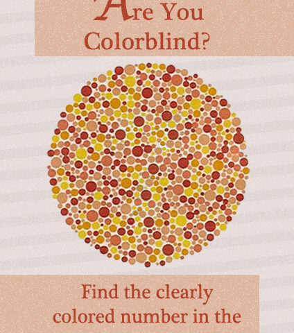 Face Science: Colourblindness test