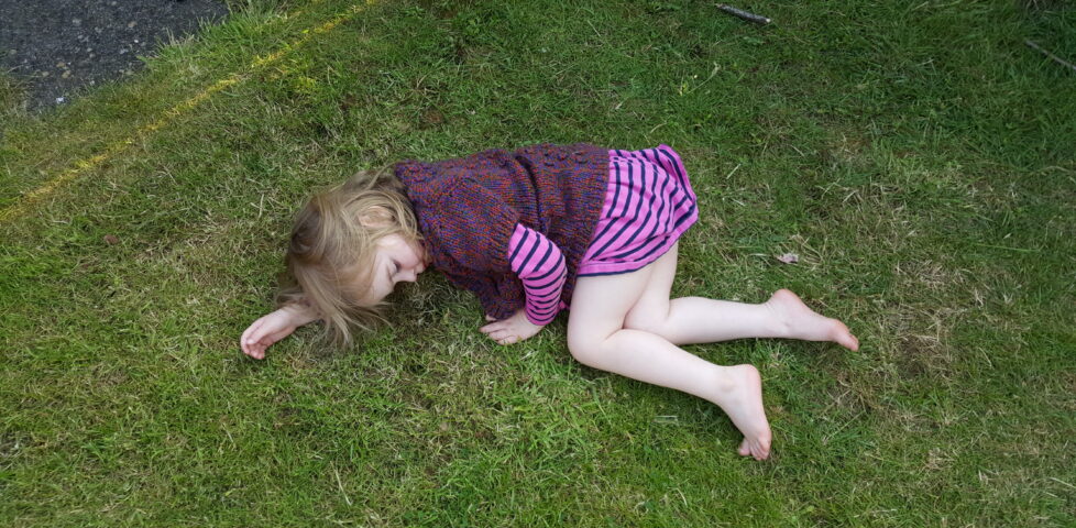 Annabel plays-dead after "falling off a mountain".