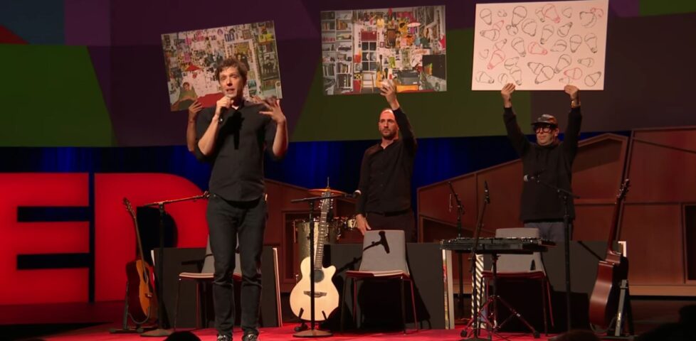 OK Go presenting at TED