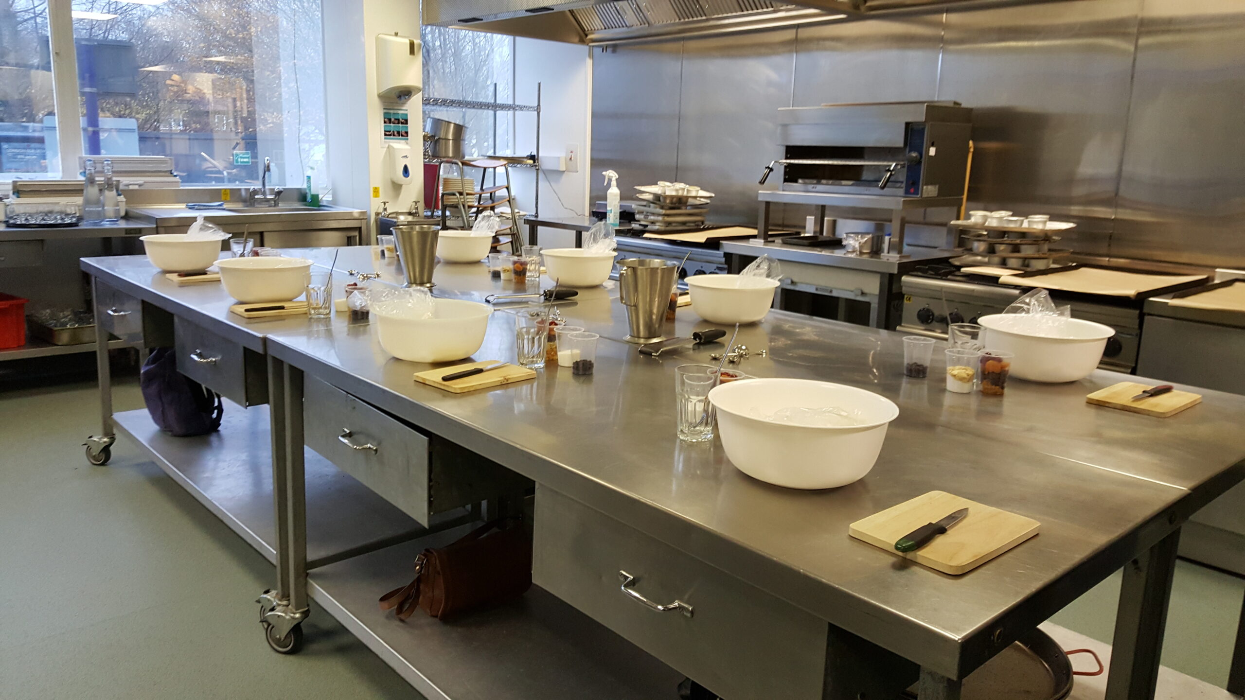 Full image of Prep room at the Oxford Brookes Restaurant