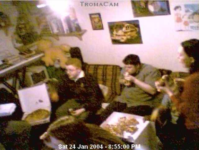 Troma Night XXI, captured on the Troma Night Webcam