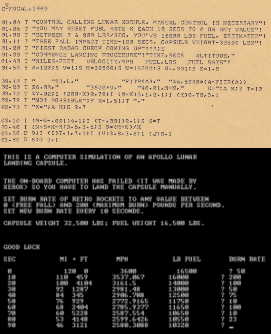 Full image of Source code of Rocket and sample output.