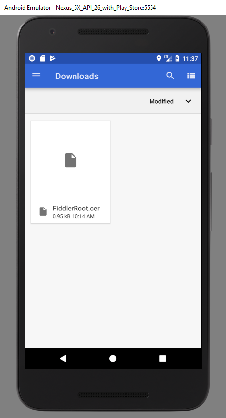 Full image of Installing a Root CA in Android.