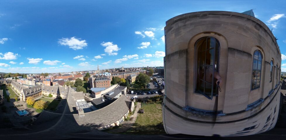 View from Nuffield College library tower.