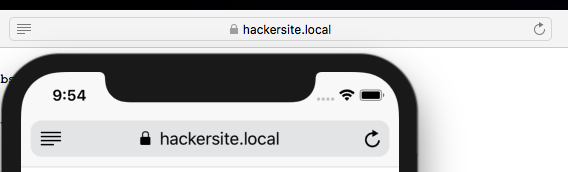 Safari doesn't fall for it, either.