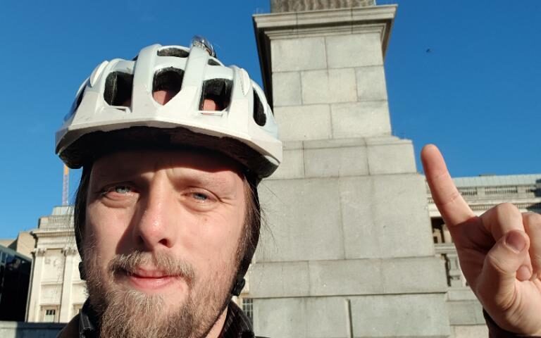 Dan at the Fourth Plinth