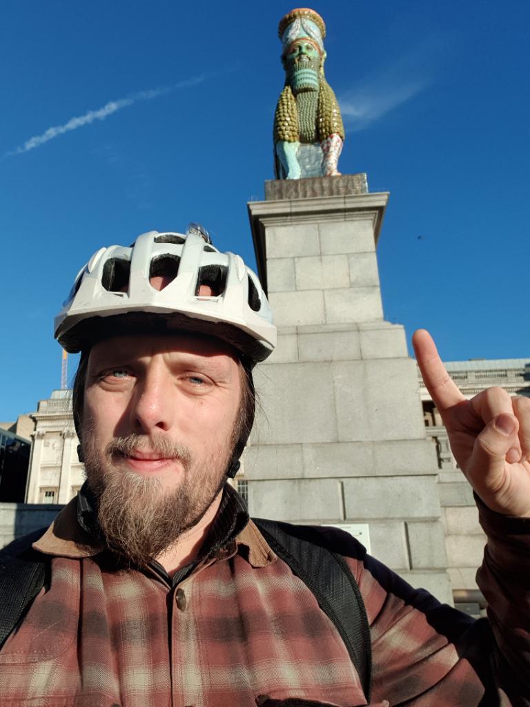 Dan at the Fourth Plinth
