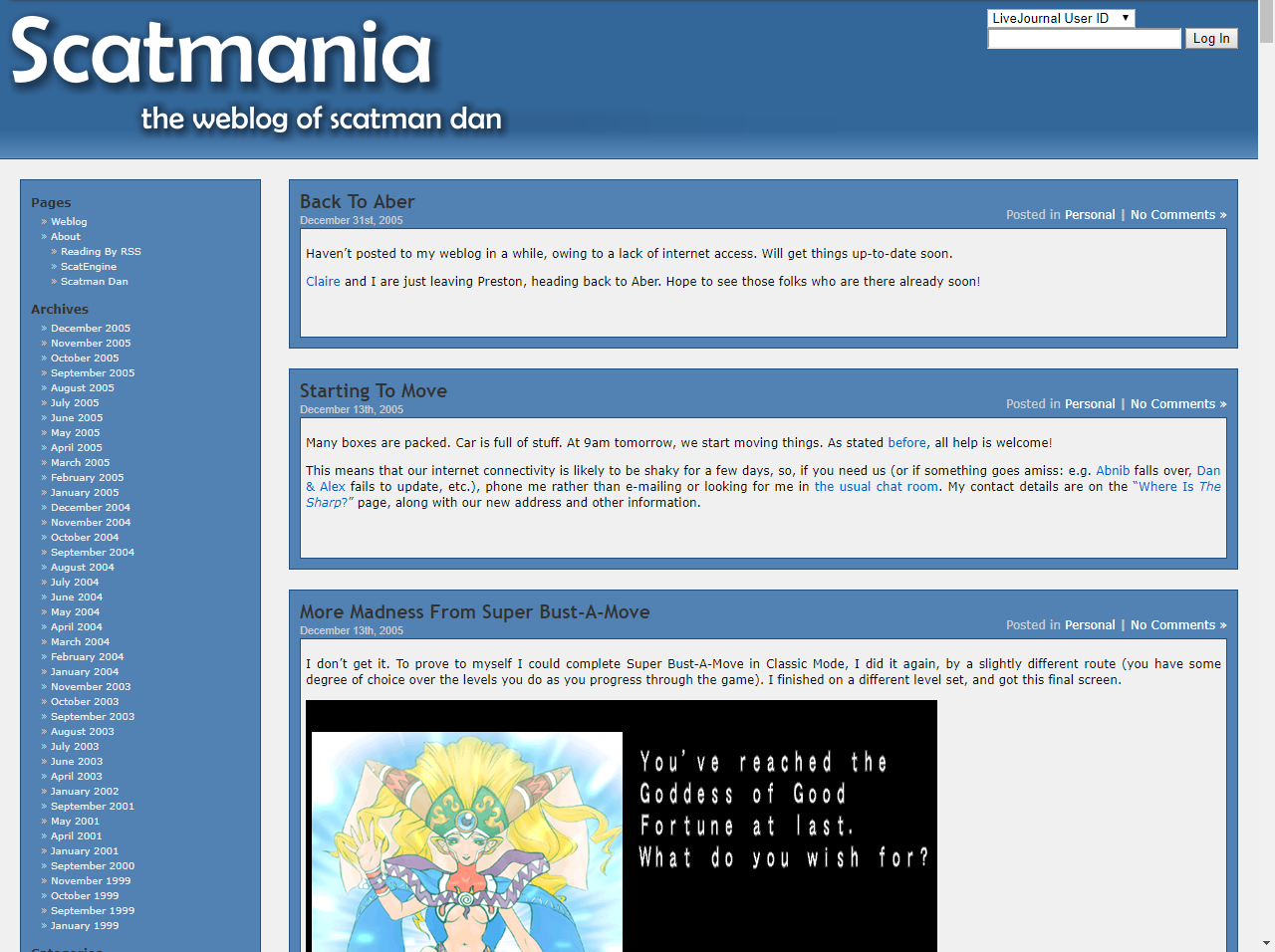 Full image of Scatmana.org version 2 - now with actual web design