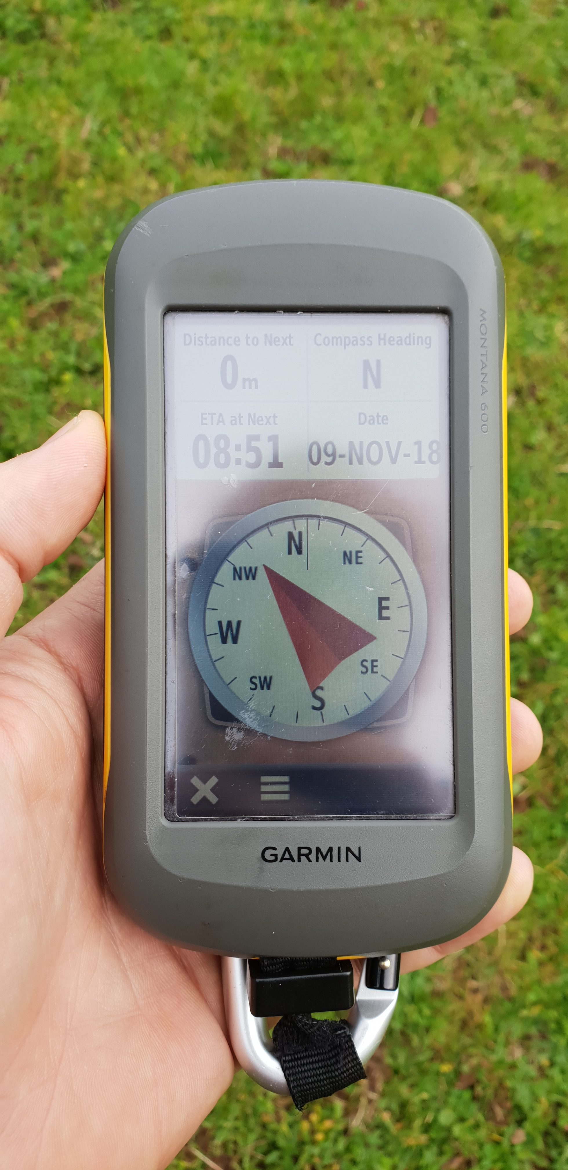 Full image of GPS showing zero point