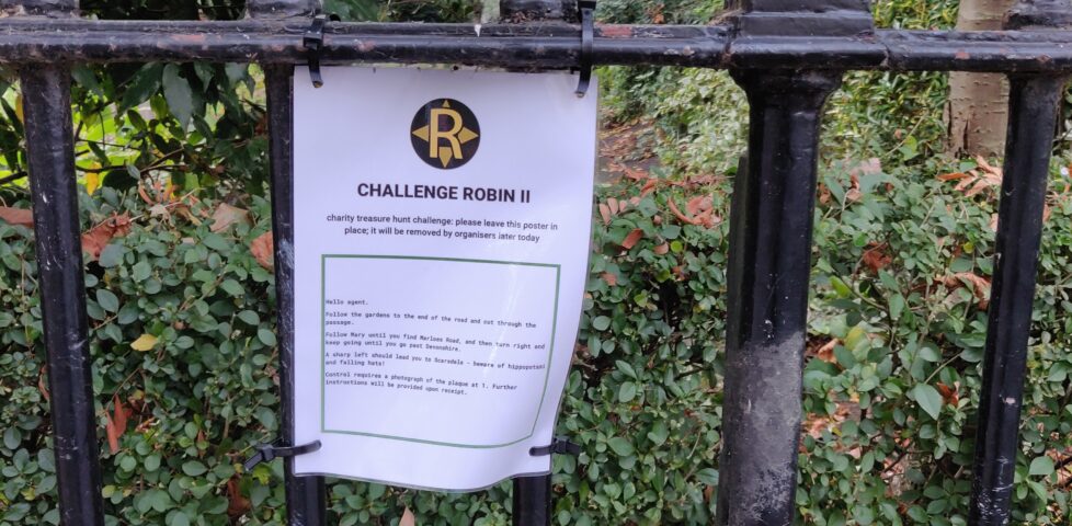 Sign in Cornwall Gardens
