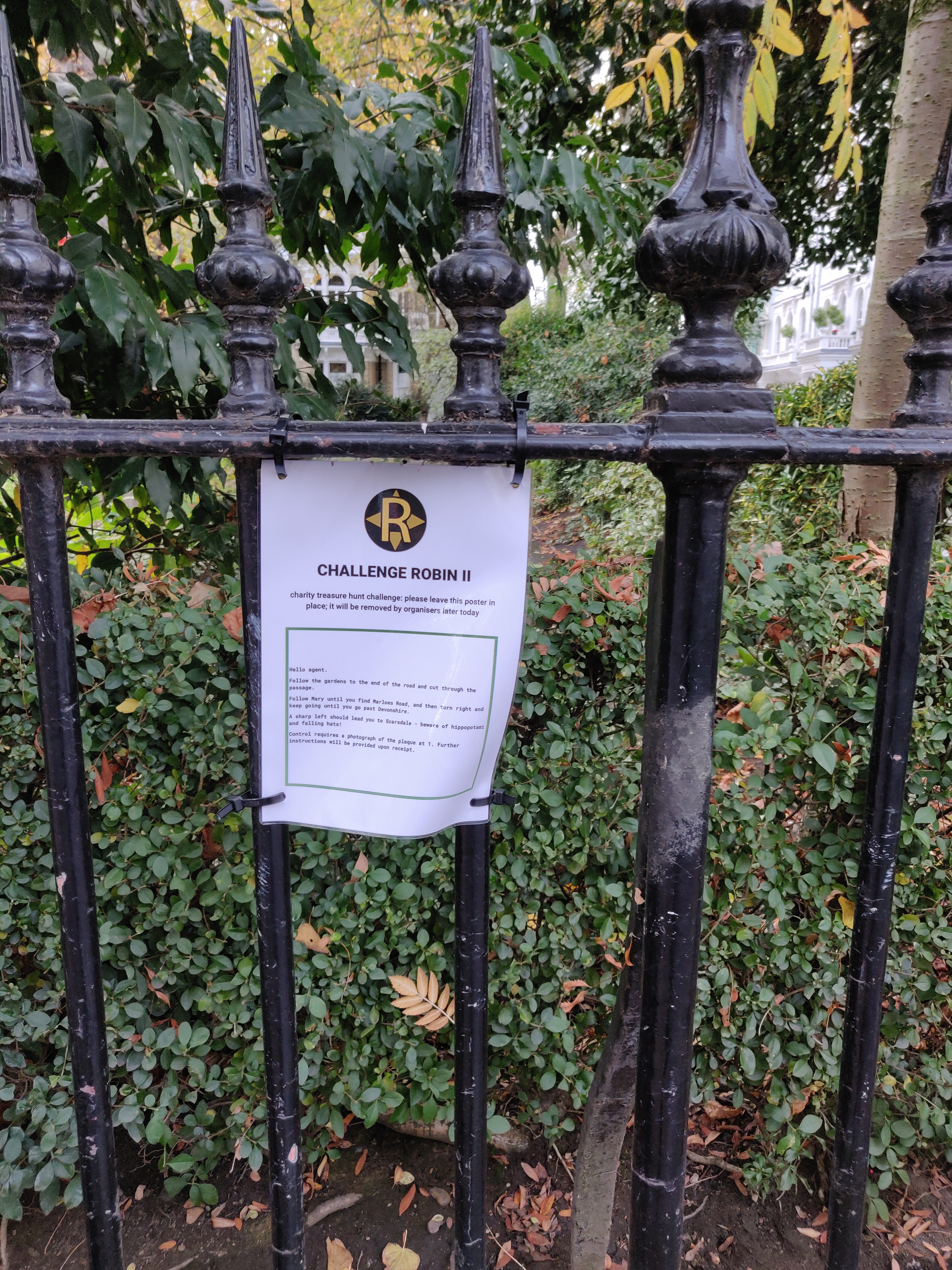 Full image of Sign in Cornwall Gardens