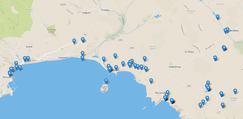Geopoints collected by The Gadget, minus obvious outliers