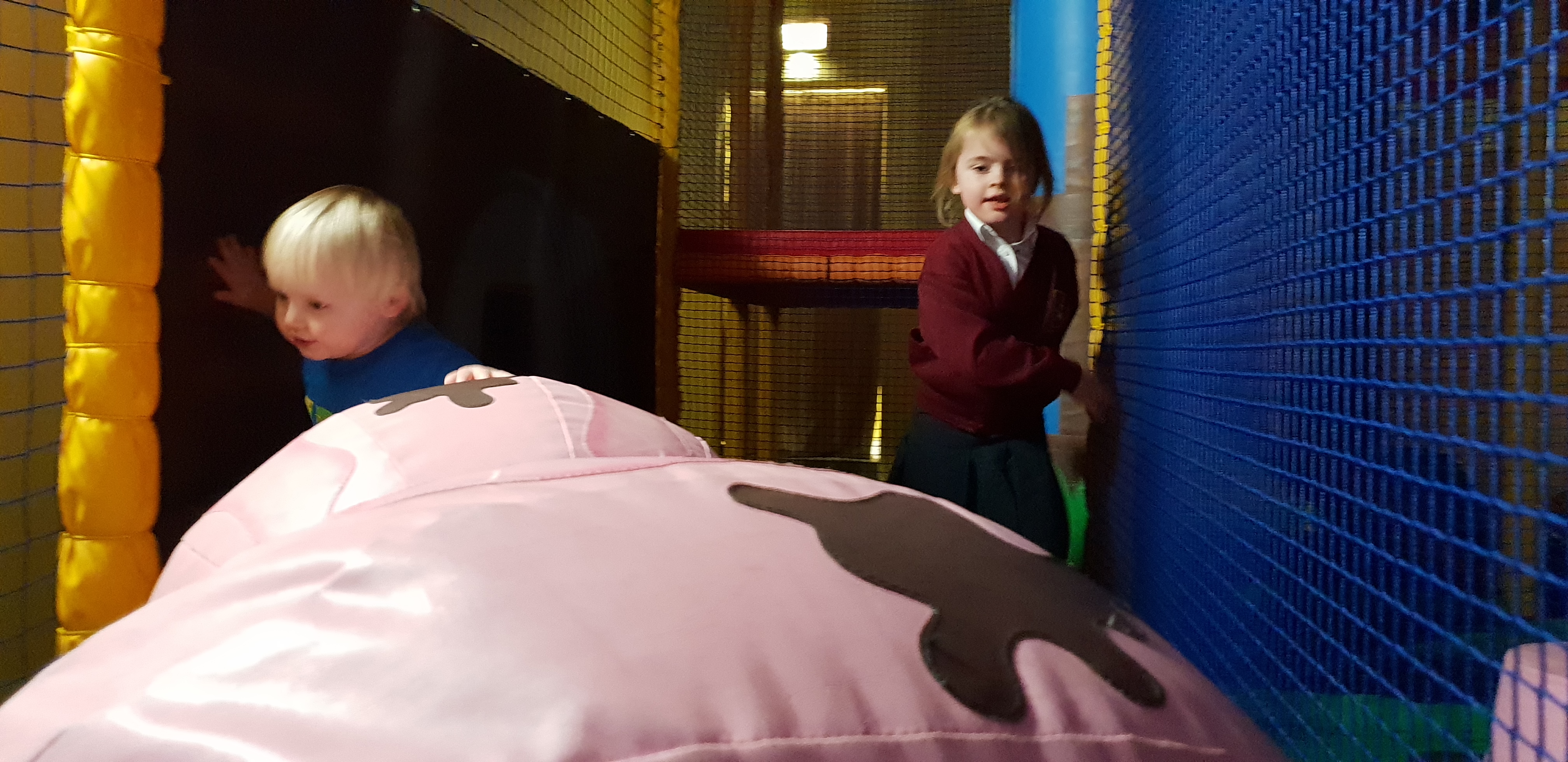 Full image of Kids at soft play.