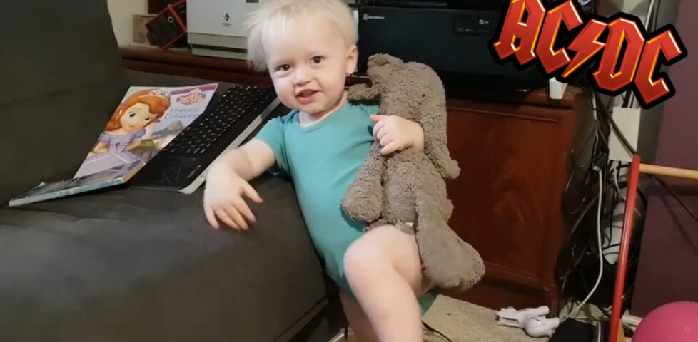 Image representing post: AC/DC's littlest fan?