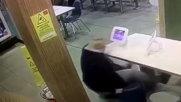 Image representing post: Becky falls off a chair in McDonalds