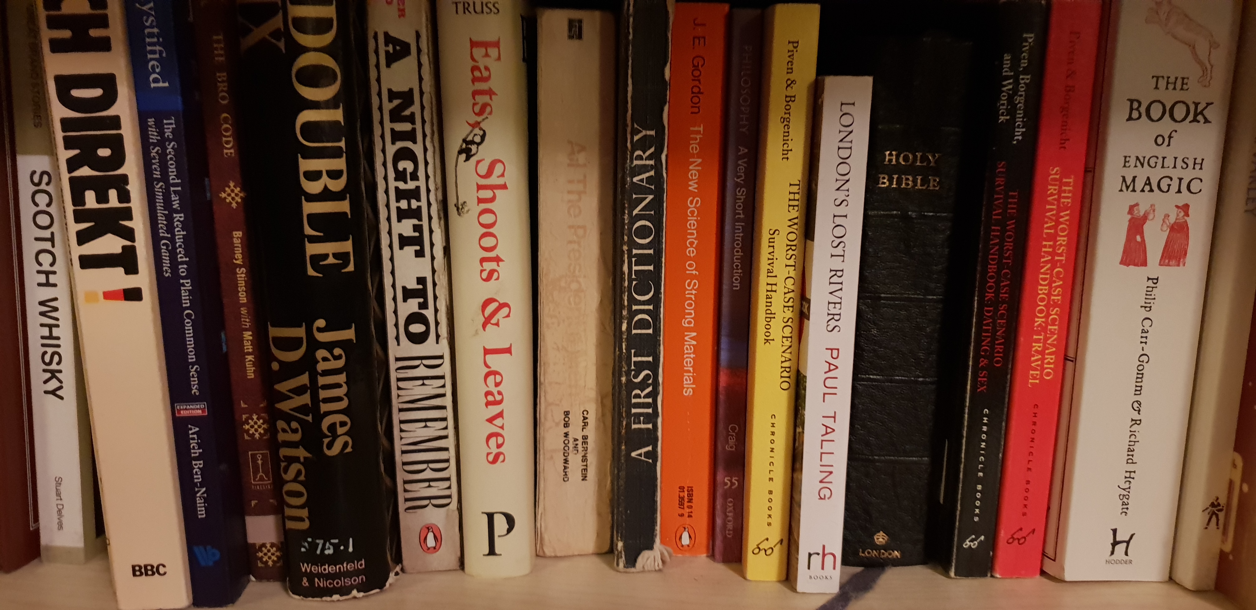 Full image of Books on a shelf.