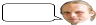 Hackergotchi of Dan with a speech bubble, "squashed".