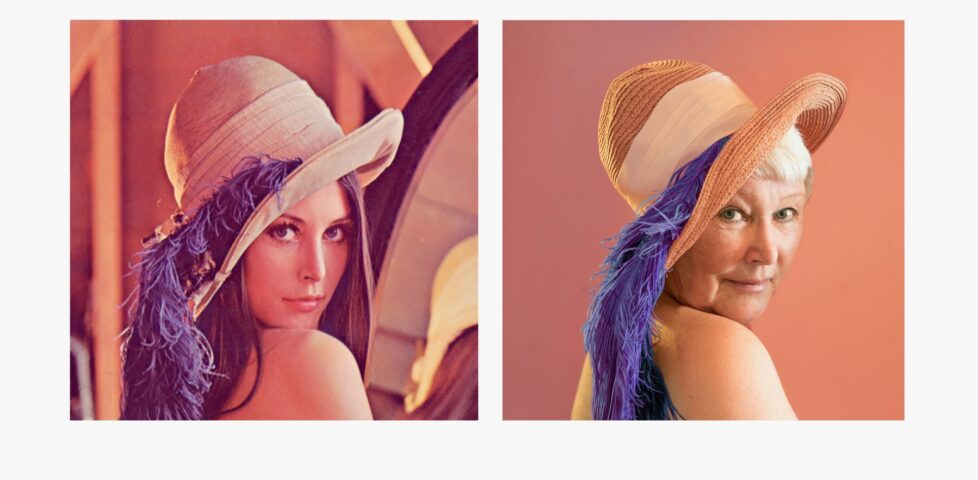 Lena, then and now