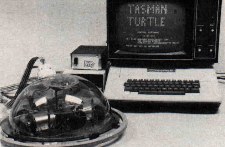 Hardware turtle and microcomputer.