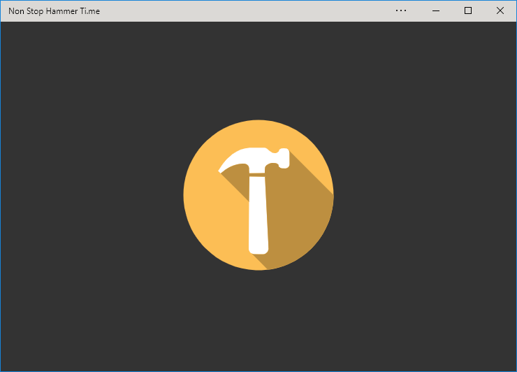 NonStopHammerTi.me running as a standalone PWA in Edge Dev.
