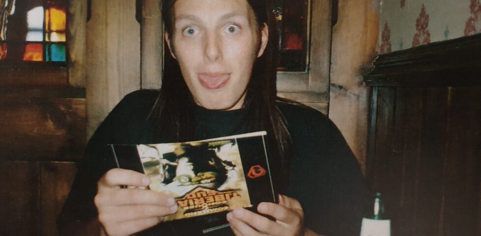 Dan opens a copy of Tiberian Sun.