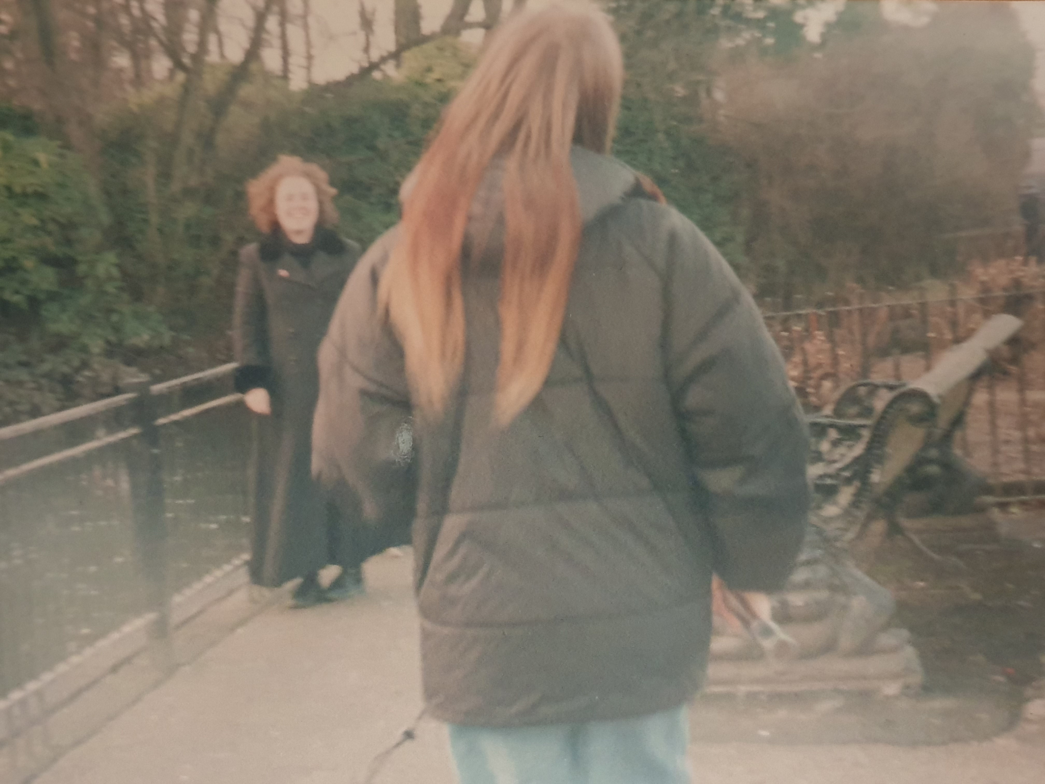 Full image of Reb and Dan at the park