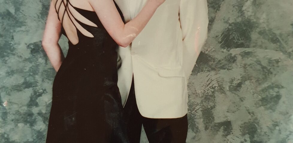Dan and Claire at the Aberystywth May Ball in 2003