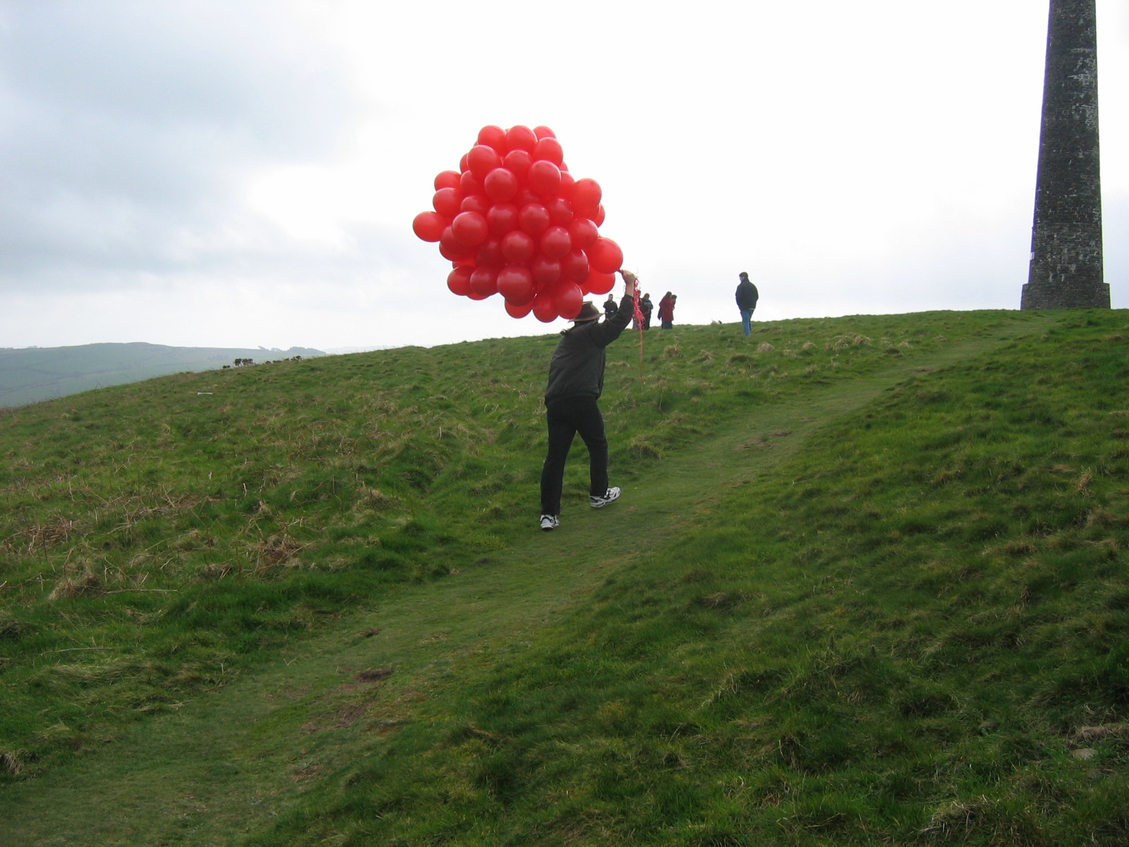 Full image of Paul almost at the summit