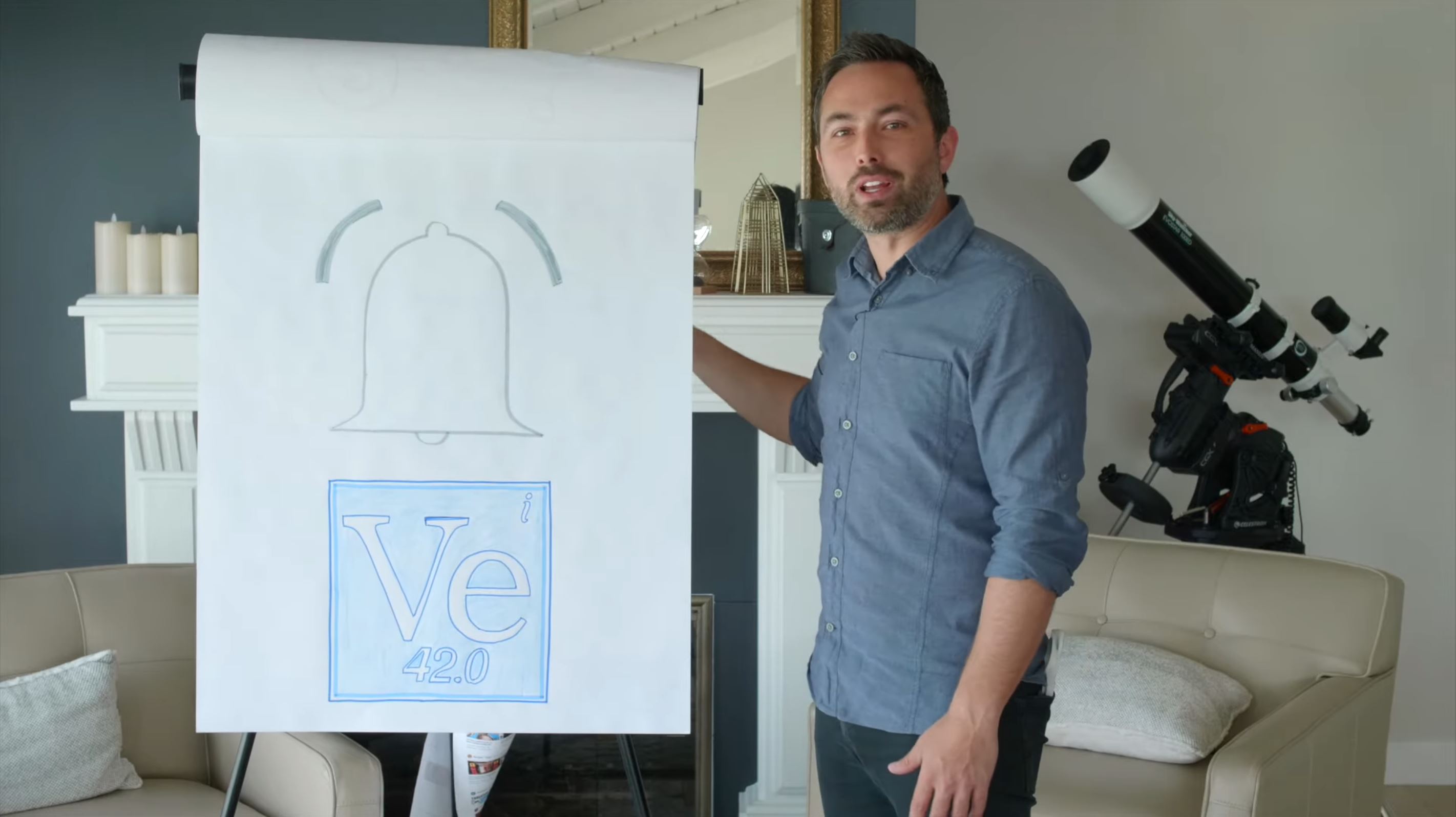 Full image of Veritasium encourages us to "ring that bell".