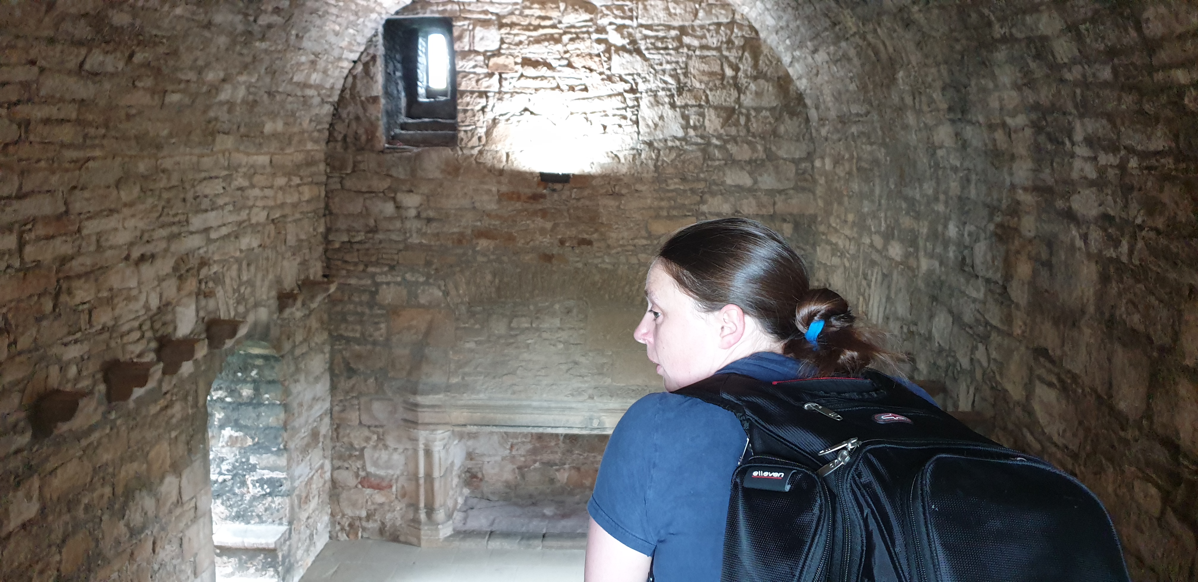 Full image of Ruth explores Craigmillar Castle