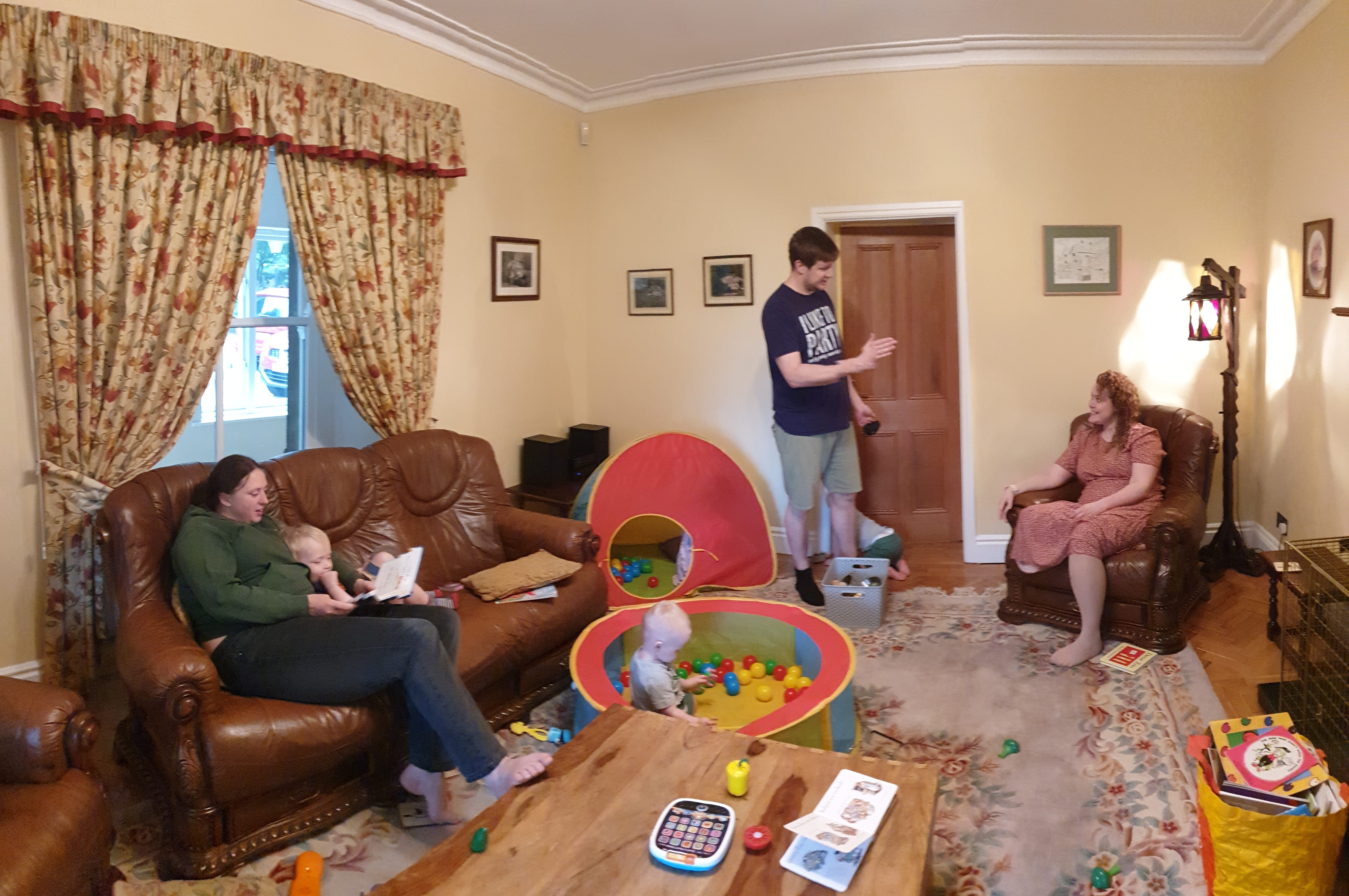 Full image of Living room on Saturday morning.