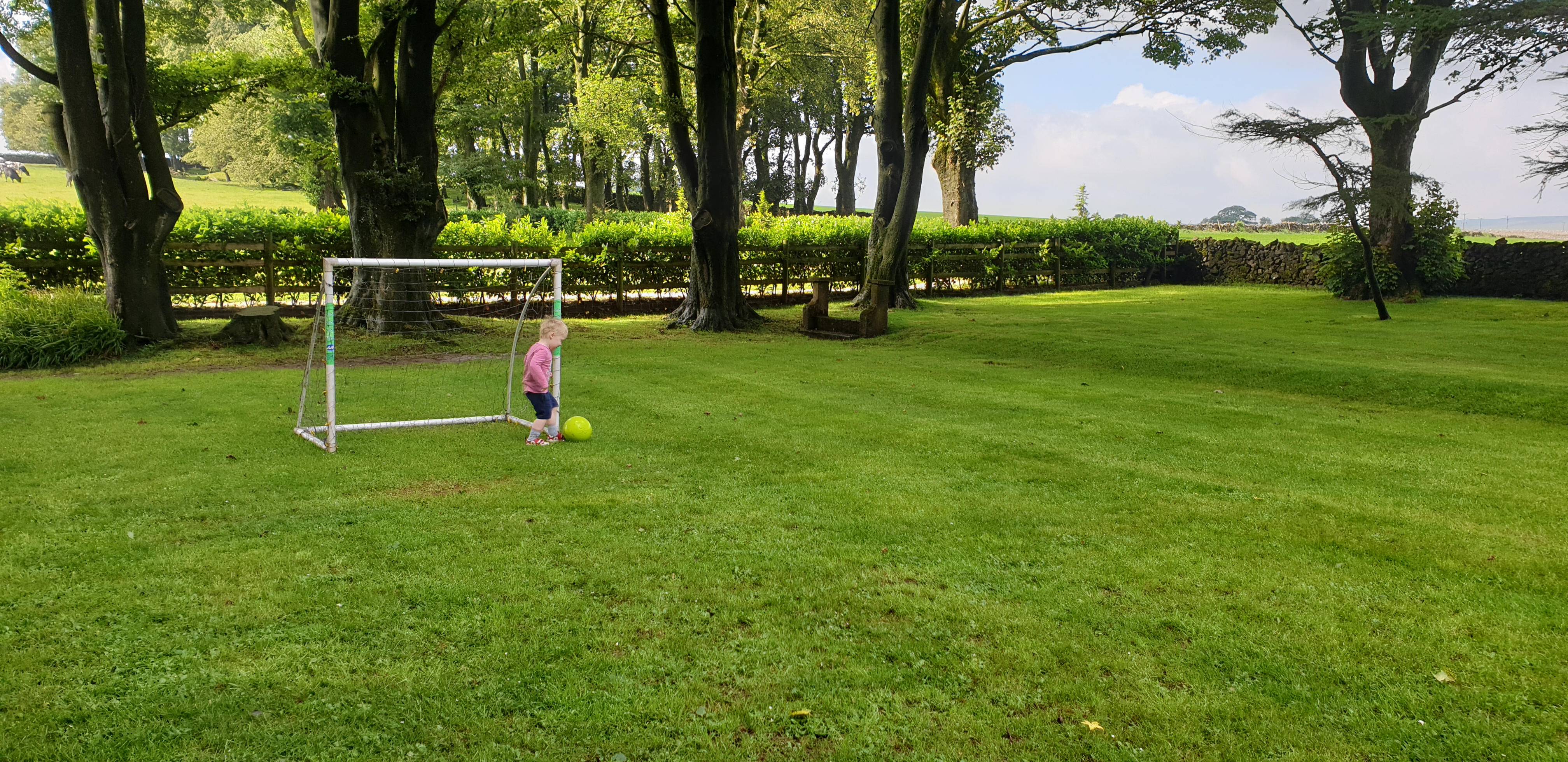 Full image of John plays football.
