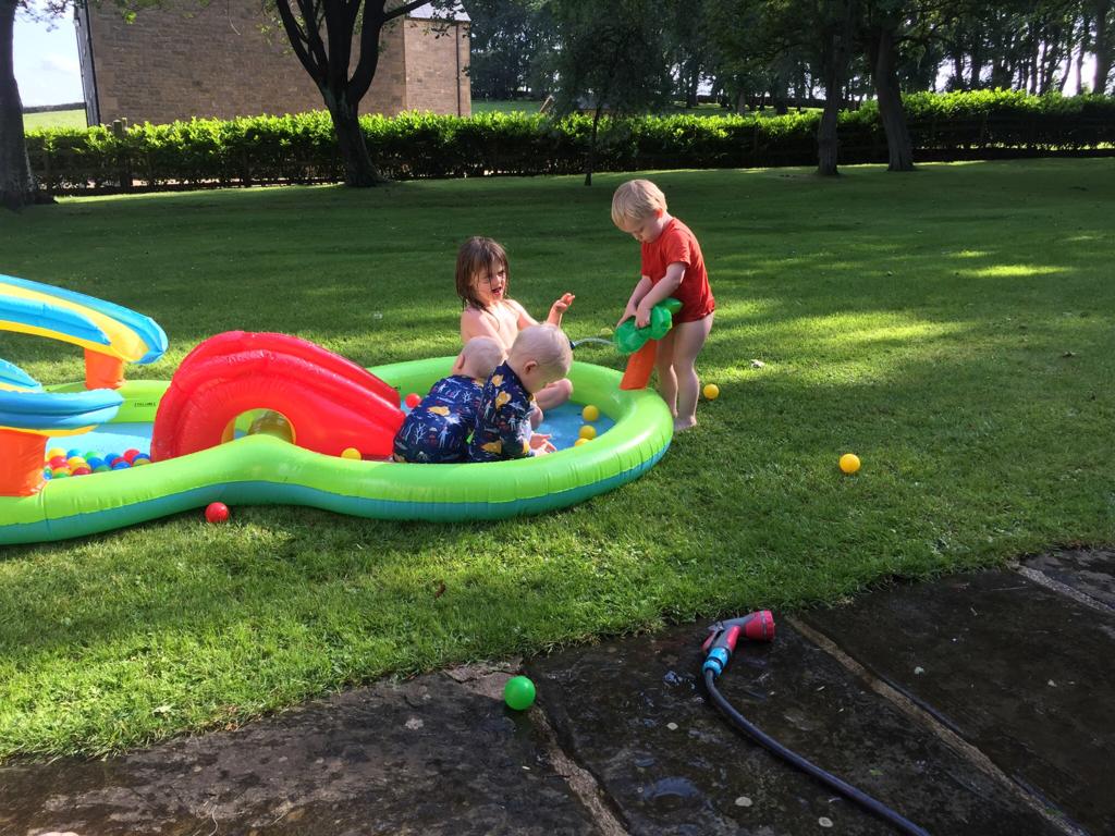 Full image of The kids in the paddling pool #2.