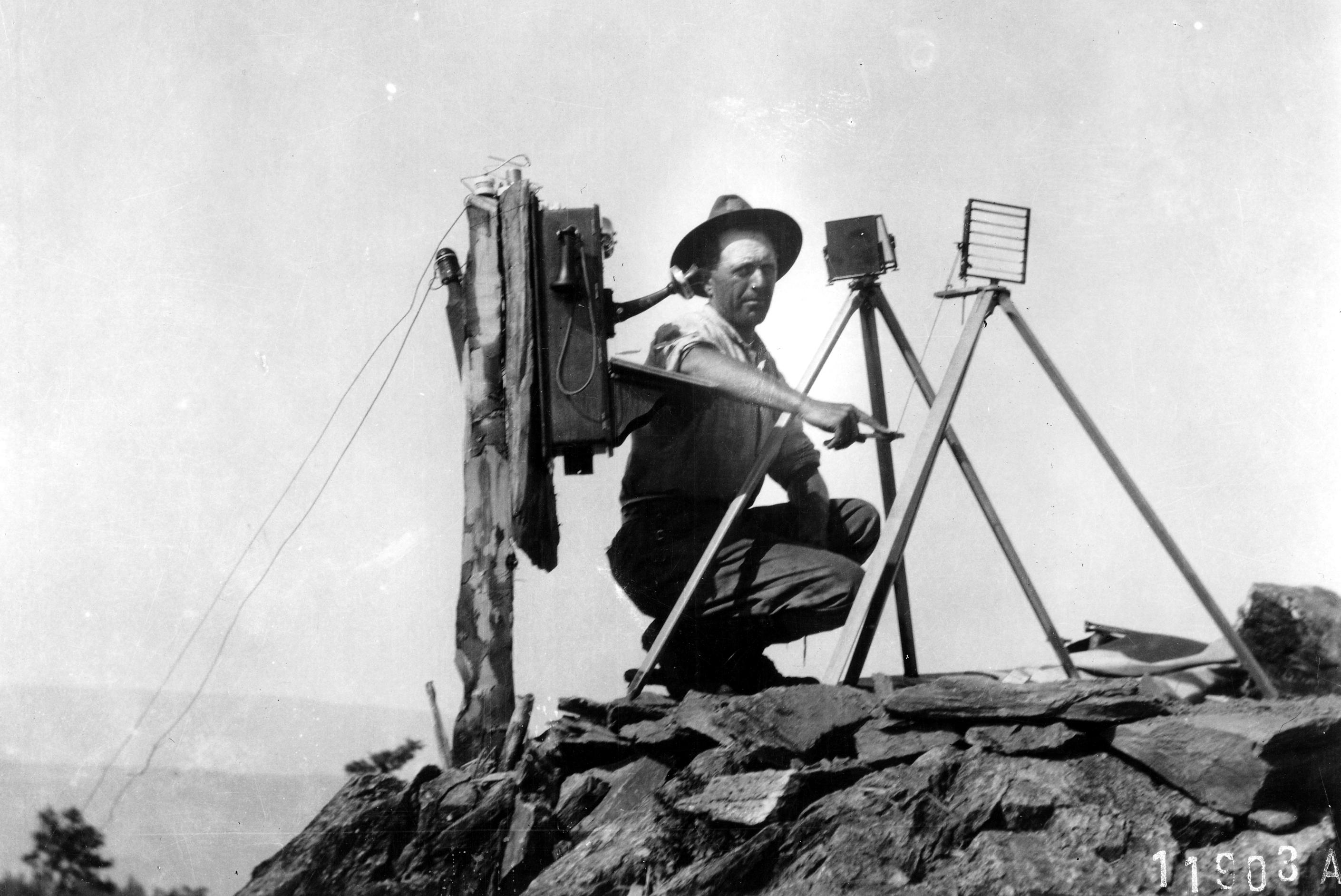 Full image of Telephone-to-heliograph conversion circa 1912.