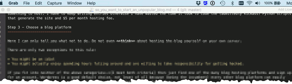 Unpopular blog