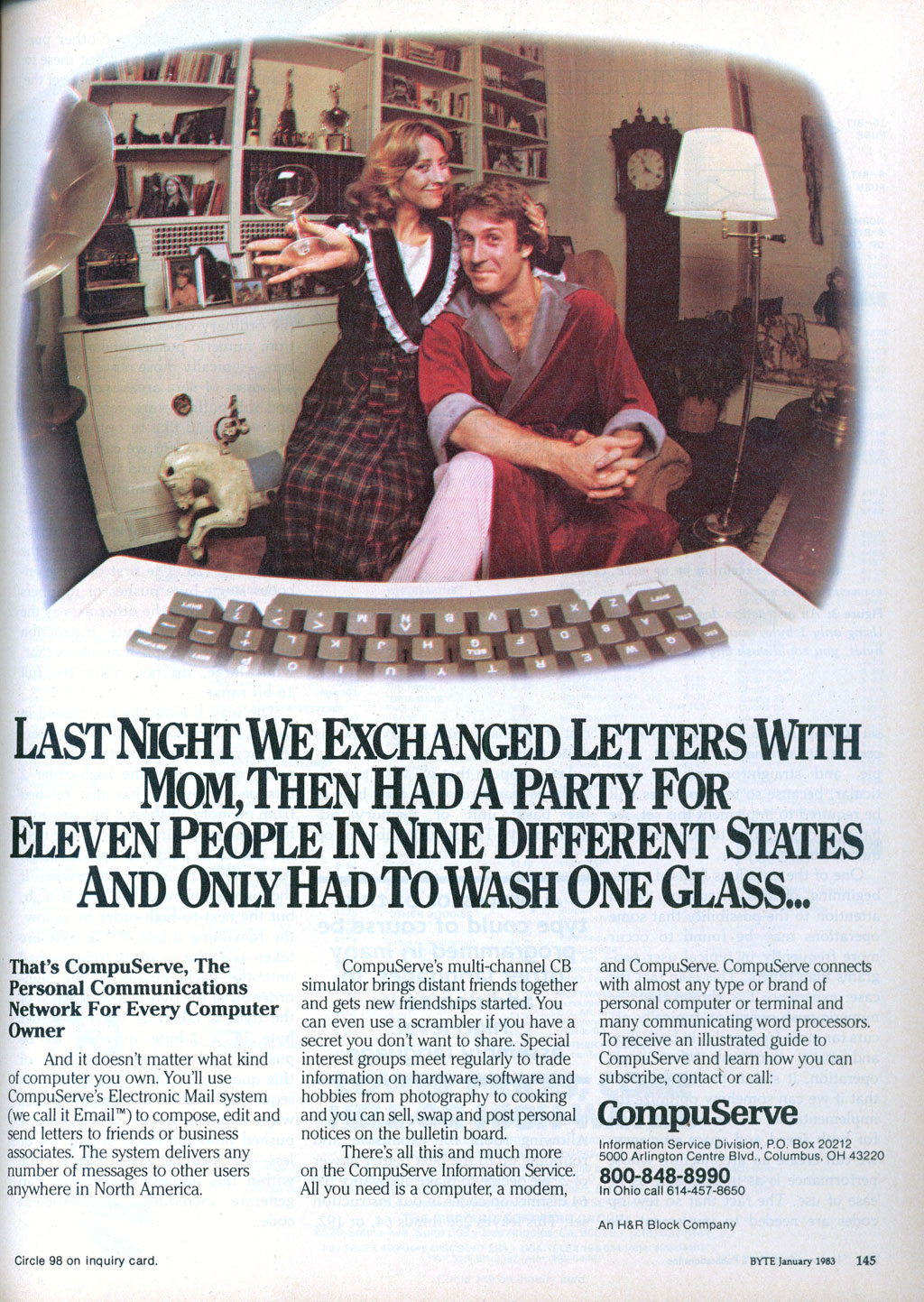 Full image of CompuServe ad circa 1983