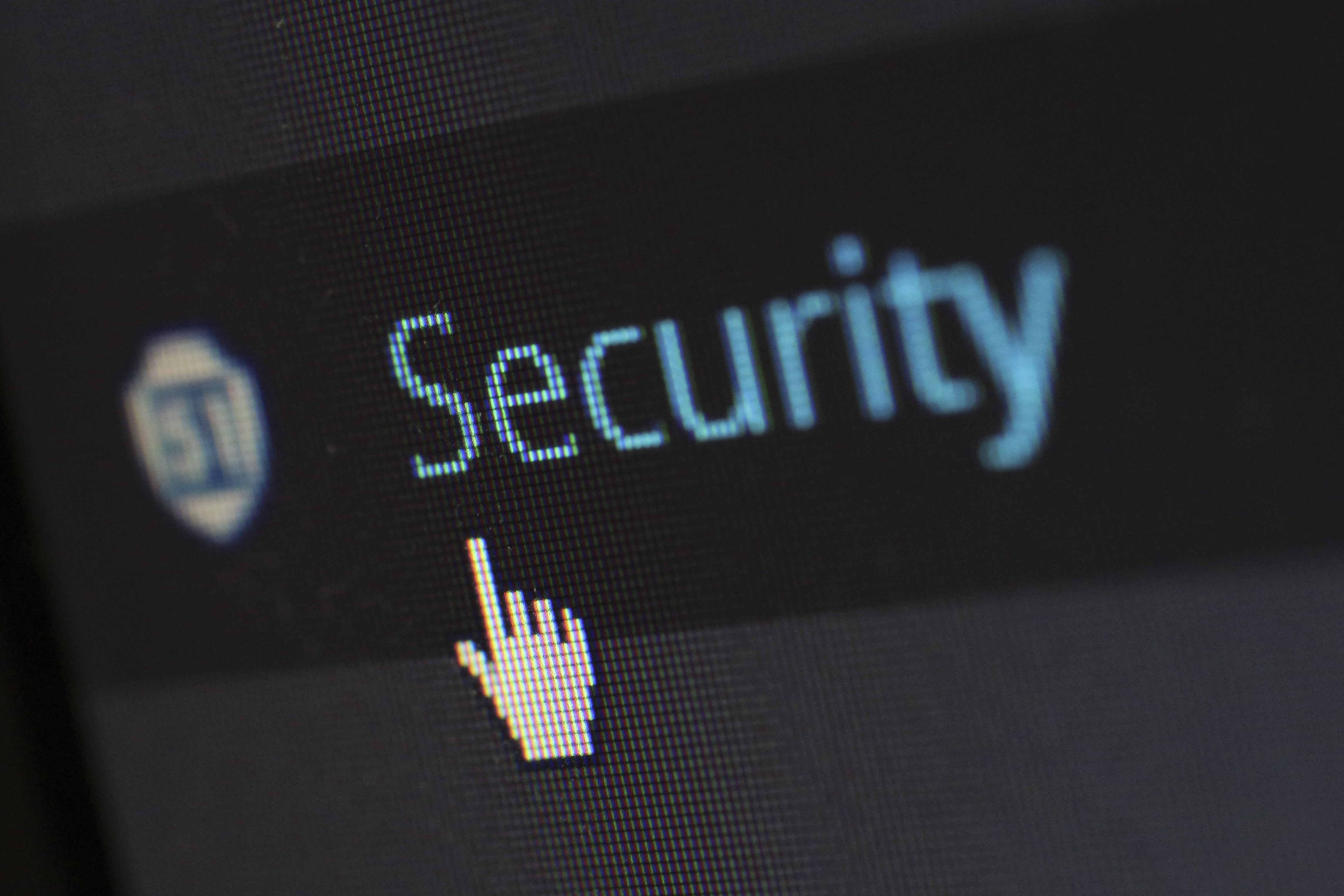 Full image of "Security" button