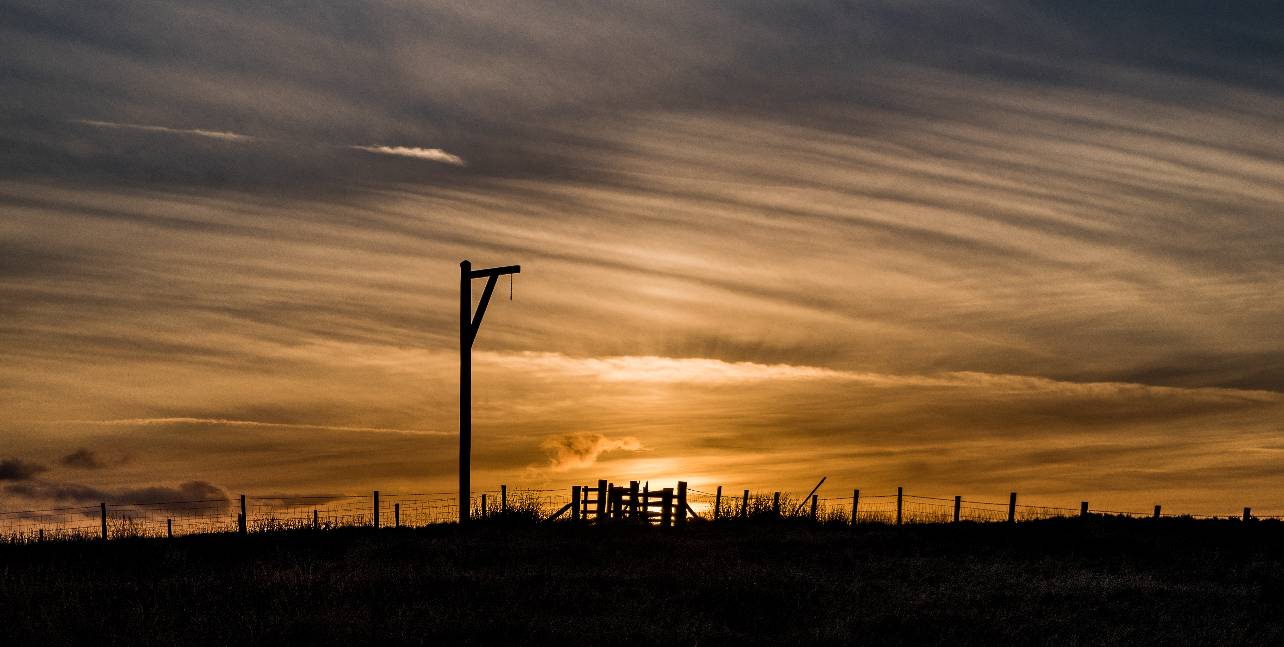 Full image of Gallows on a hill.